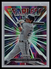 2022 Panini Prizm MLB #FL-7 Christian Yelich Fearless Prizm Milwaukee Brewers