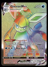 Glaceon VMAX (Secret) Secret Rare SWSH07: Evolving Skies 208/203 NM