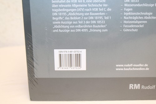Handbuch der Bauwerksabdichtung: Normen, Regeln, Technik Neu Rechnung MwSt - Foto 3 di 3