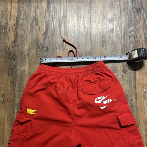 Nike Sportswear Essentials Men’s Medium Tapered Red Cargo Pants Streetwear EUC - Picture 11 of 16