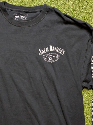Camisa Jack Daniels Whisky Talla 2XL Negra Manga Larga Algodón Antiguo Nº7 - Imagen 2 de 8