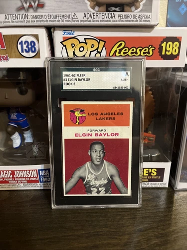 1961-62 Fleer - Elgin Baylor #3 (RC) SGC AUTHENTIC