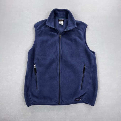 Patagonia Weste Herren mittelblau Synchilla Fleece Full Zip Taschen Outdoor - Bild 1 von 11