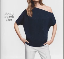 Wolford Bondi Beach Top Color: Deep Blue Size: Large 52604