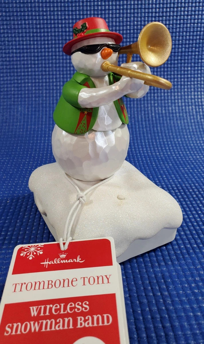Ornement De Noël Hallmark 2020 - Bonhomme De Neige Avec Son Et Mouvement (club Exclusif)
