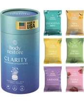 Body Restore Shower Steamers 6 Pack - Relaxation & Stress Relief Gift Set