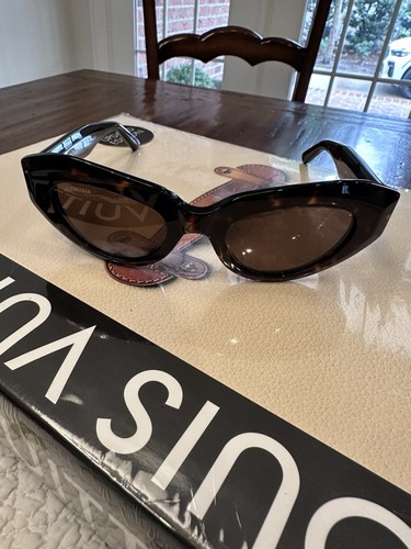 NWT BALENCIAGA BB0236S 002 HAVANA-HAVANA-BROWN Sunglasses - Picture 2 of 6