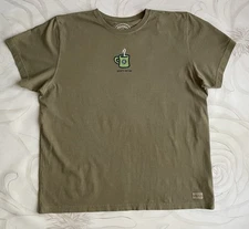 NEW Life is Good Crusher Tee Shirt sz XXL Brown Start Me Up Coffee Mug