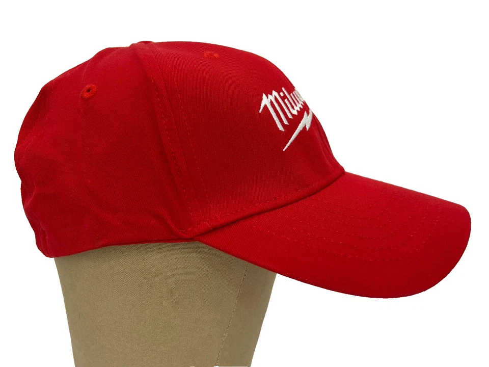 Gorra de béisbol Milwaukee Tools bordada roja NU-FIT ajuste flexible talla única ¡NUEVA! Foto 2 de 4