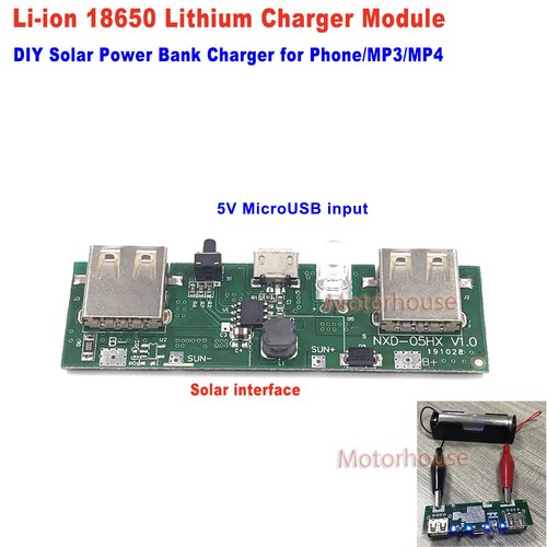 5V 1A USB Lithium Li-ion 18650 3.7V Battery Charger Module Board DIY Power Bank - Picture 1 of 7