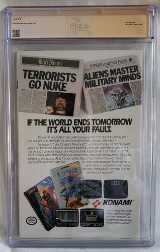 SPIDER-MAN #1 SILVER CGC 9.8 Signed Todd McFarlane CUSTOM LABEL FREE SHIPPING - Imagen 2 de 3