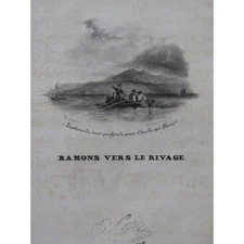 Panseron Auguste Ramons Towards The Shore Chant Piano Ca1830