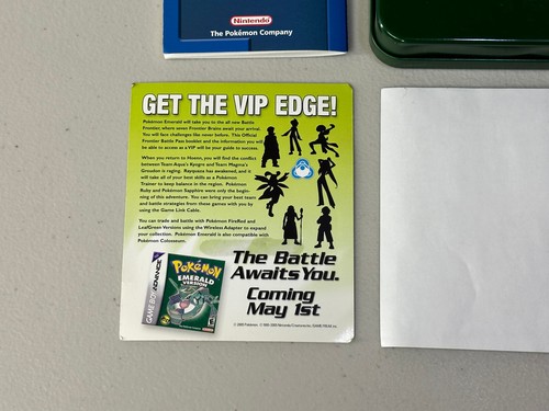 Pokemon Emerald Version Pre Order Collectors Tin Box With VIP Id Card RARE! - Picture 7 of 17