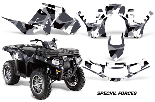 Graphic Decal For Polaris Sportsman 550 09-15 & 850/850SP/1000 13-16 SPCLFRCS W - Picture 1 of 3