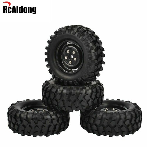 1/10 RC Rock Crawler 1.9inch Tires Wheels Set for Axial SCX10 D90 TRX4 CC01 CC02 - Bild 7 von 11