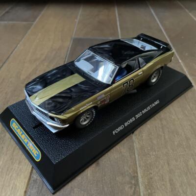 スケーレックストリック フォード マスタング Boss 302 1:32 Scalextric 1/32 Ford Boss 302 Mustang 1969 Slot Car -Near