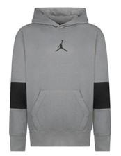 NWT - Jordan Boys Size Small Core Performance Thermal Hoodie - Carbon Heather