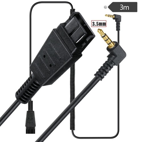 QD Quick Disconnect Cable to 3.5mm Connection Line for Earphones 24-59in - Zdjęcie 4 z 8