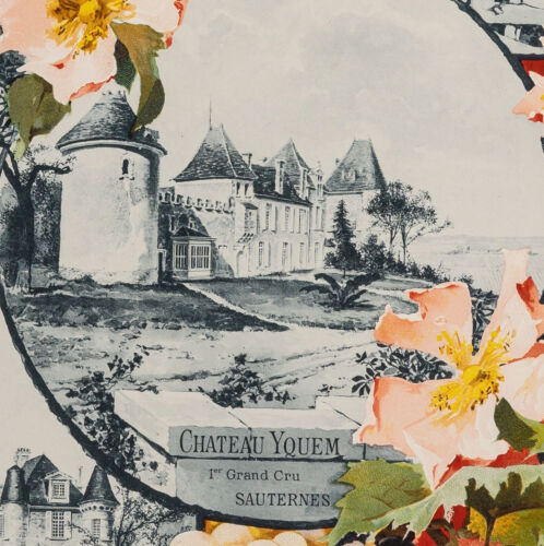 Affiche Originale, Grands Crus Vin Bordeaux, Chateau Lafite, Yquem, Margaux 1899 - Photo 8/9