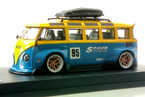 VW 1/64 Volkswagen T1 Type 1-Spoon #95 Diecast Model Bus - Picture 5 of 7