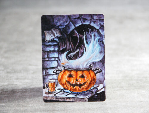 Dark Halloween Ritual | Satirical Altered Art MTG - Picture 2 of 3
