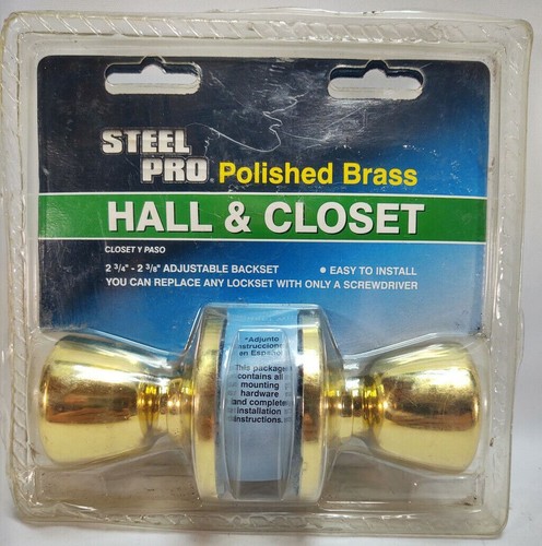 NUEVO EN CAJA Acero Pro 5762PB-PS Tulip Hall y Closet Perilla Latón Pulido - Imagen 2 de 4