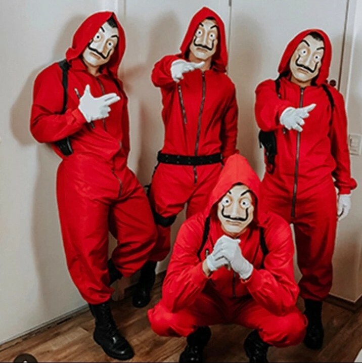 Disfraz De Braqueador Y Máscaras De Salvador Dalí La Casa De Papel