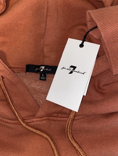 7 For All Mankind Pullover Hoodie Dress Women’s Size L MSRP $199 - Picture 6 of 6