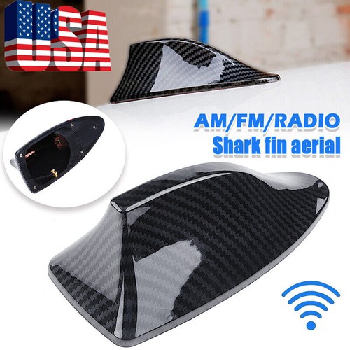 Universal Car Roof Radio AM/FM Signal Shark Fin Style Aerial Antenna Cover Black - Picture 13 of 13