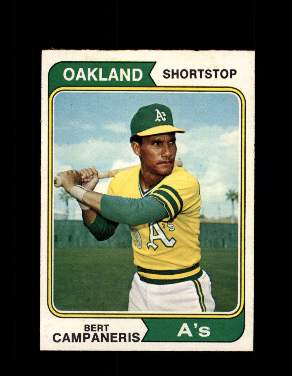 1974 BERT CAMPANERIS OPC #155 O-PEE-CHEE ATHLETICS *R3881