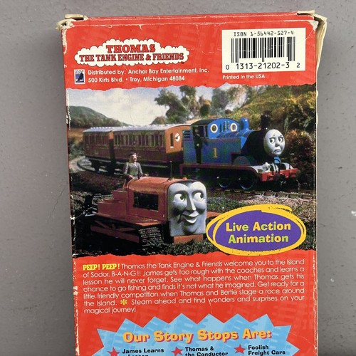 Thomas Tank Engine Friends James Learns Lesson VHS Video Train Strand Tape Rare! - Picture 10 of 13