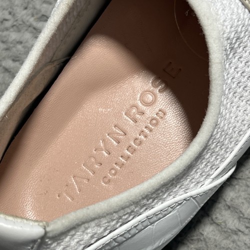 Taryn Rose Simona Womens 7.5 White Comfy Flats Slip On Mesh Light Airy - Picture 10 of 11