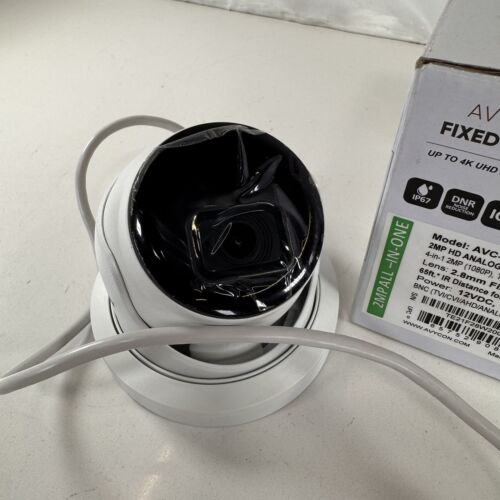 Avycon HD COAX Fixed Turret Camera AVC-TE21F28 12VDC White - Picture 6 of 7
