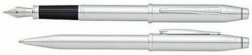 Cross Century II Set Fountain & Ballpoint Pen Geometric Pattern Design New In Bx - Picture 2 of 2