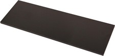 Black Melamine Shelf  36” Long x 12” Wide x 3/4” Thick Edge Banded Double Sided