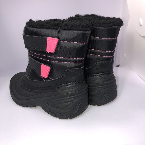 wonder nation girls boots black sizes 10 snow shoes winter New skid resistant - Picture 4 of 7