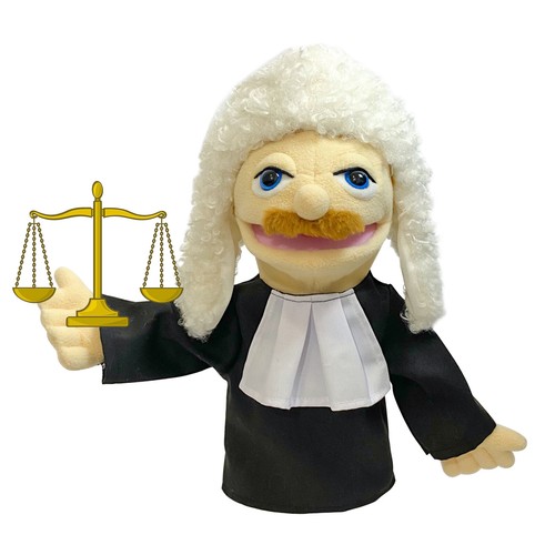16'' Judge Hand Puppet Plush Toy Role Play Interactive Gift For Boys And Girls - Picture 5 of 5