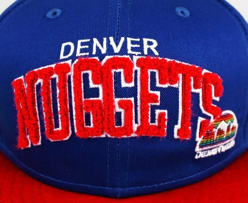 NUEVA ERA 9FIFTY SNAPBACK DENVER PEPITAS CHENILLA GORRA TRASERA A PRESIÓN TALLA ÚNICA RETRO - Imagen 2 de 5