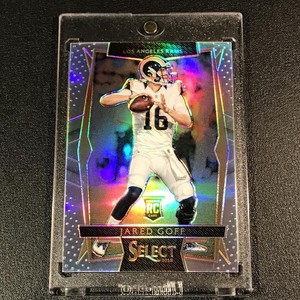 JARED-GOFF-2016-PANINI-SELECT-63-SILVER-PRIZM-CHROME-REFRACTOR-ROOKIE-RC-NFL
