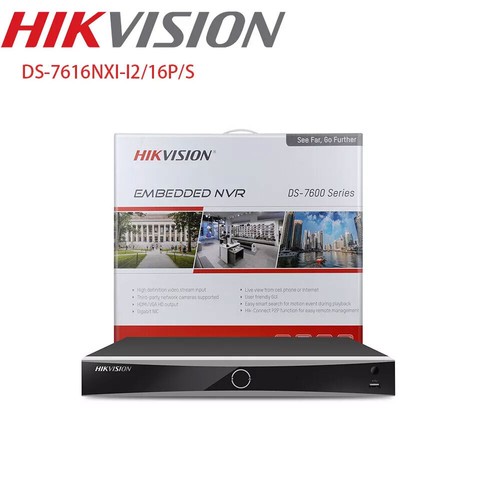 HIKVISION 16CH NVR DS-7616NXI-I2/16P/S 16CH POE 12MP 4K-UHD H265+ACUSENSE - Picture 9 of 9