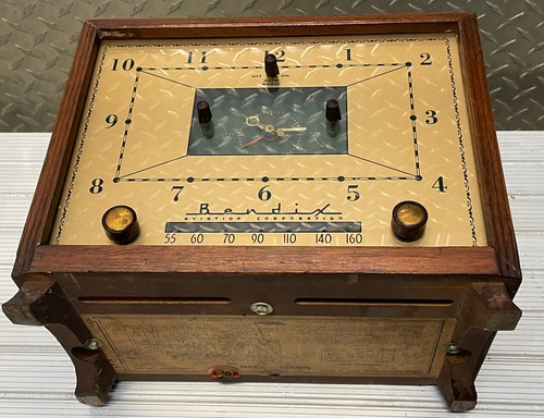 Vintage 1953 Bendix “The Marion” Model 753M Wooden Tube Clock Radio - Bild 6 von 12