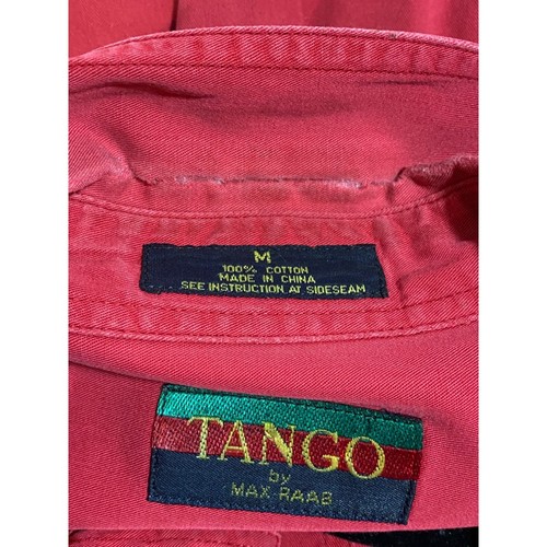 Tango by Max Raab Long Sleeve Button Down Casual Shirt Dark Red Mens Size Medium - Picture 11 of 11