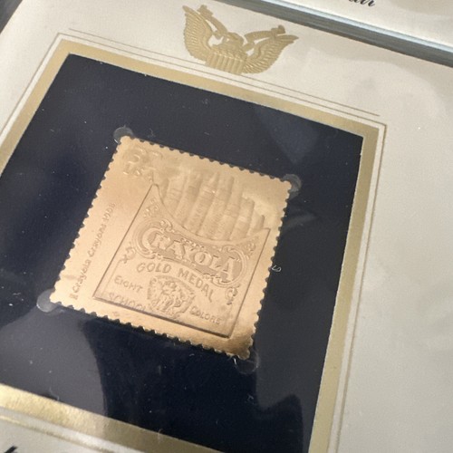 Golden Replicas Of The Stamps Of The Century In Album G & 22 Karat Proofs NEW - Picture 7 of 24