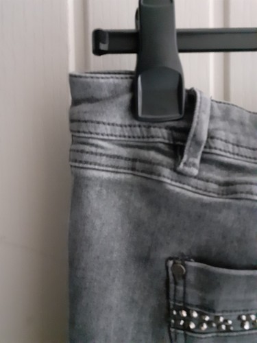Women's George Grey, Skinny, Jewelled Jeans, Stretch, Size 18 - Picture 6 of 12