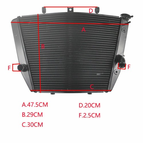 Engine Cooler Radiator Fit for Suzuki GSXR1000 2005-2006 K5 GSX-R1000 2009-2016 - Imagen 5 de 5