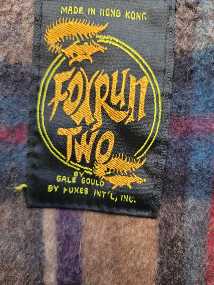 Abrigo Chaqueta Pana Vintage Foxrun Two Gale Gould Hong Kong M Chaqueta Retro Raro Foto 3 de 4