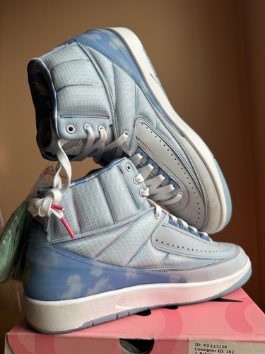 Jordan 2 J. Balvin Azul 2022 Talla 9 Totalmente Nuevo - Imagen 2 de 6