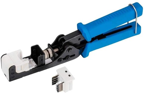 Crimping Tool for Keystones Termination 110 Punch Down Cat6 Cat5e RJ45 45 Degree - 第 2/6 張圖片