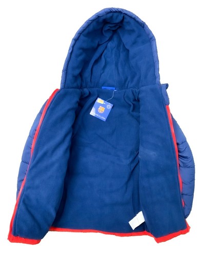 FC Barcelona Winter Padding Jacket For Kids, Licensed Barcelona Jacket - Picture 4 of 6