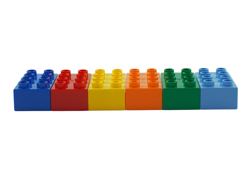LEGO® Duplo® Steine Bausteine - 2x2 + 2x4 Steine - Grundbausteine Bunt NEU - Bild 2 von 4